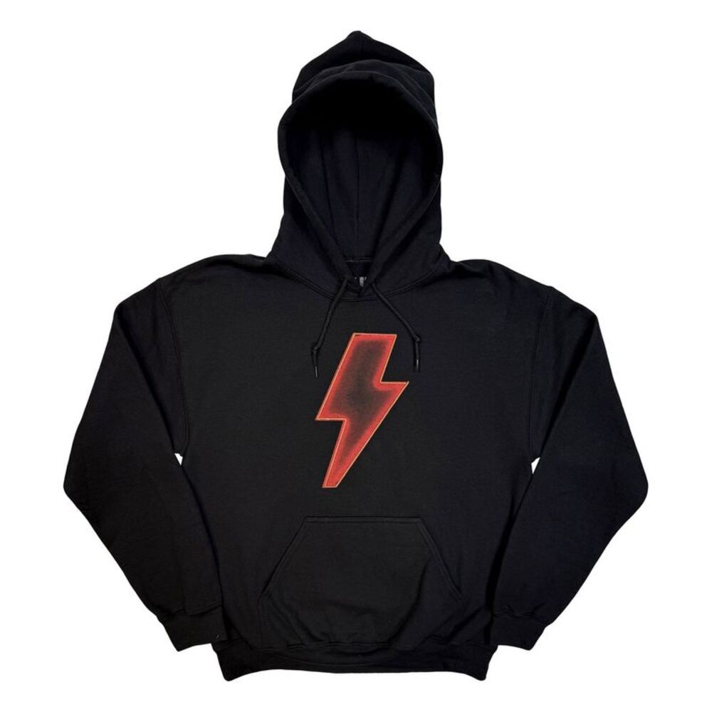 AC/DC Unisex Adult World Tour �'24-�'25 Lightning Bolt Hoodie / Black